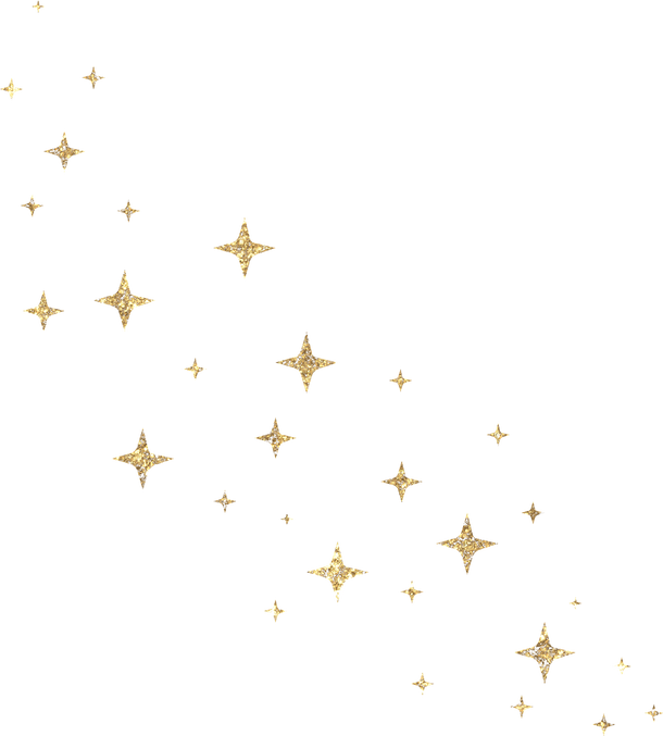 Glitter Gold Star