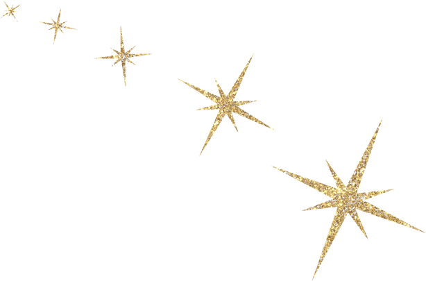 Glitter Gold Star